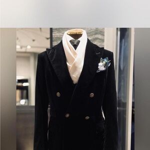 Tom Ford Black Velvet Double-Breasted Tuxedo